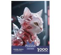 Kitty 1000 Piece for Adults And Kids, Cute Challenging & Brainteasing Puzzle, Jigsaw Puzzle Stress Reliver Educational Toys for Toddlers 70x50cm/1000pcs