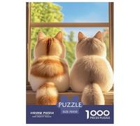 Kitty 1000 Piece for Kids, Animal Fun Challenging & Brainteasing Jigsaw Puzzles, Jigsaw Puzzle Stress Reliver Gifts for Family, Friends 70x50cm/1000pcs
