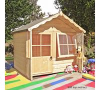 Kitty 3' 8" x 4' 10" Apex Children's Playhouse - Premium Dip Treated Shiplap