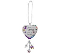 Kitty and Dog Car Charm Memorial Keepsake Piece of My Heart Lives in Heaven Pet Tribute Gift for Women Mom Animal Lovers (A Piece of My Heart)