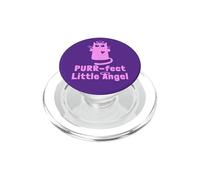 Kitty Angel Kitten Cat Purr-fect Little Angel Perfect Halo PopSockets PopGrip for MagSafe
