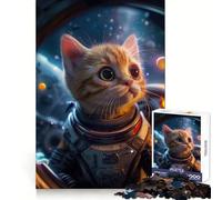 Kitty Astronaut Explorer 1000 Piece Jigsaw Puzzle for Teenagers Mindful Game Snug Cut Happy Challenge (38x52cm)