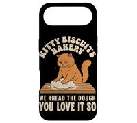 Kitty Biscuits Bakery Funny Cat Kneading Dough Pun Meme Case for iPhone Air