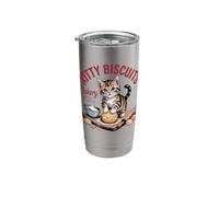 Kitty Biscuits Bakery We Knead Em Cat Baking Stainless Steel Insulated Tumbler