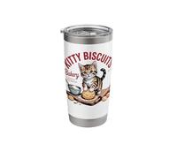 Kitty Biscuits Bakery We Knead Em Cat Baking Stainless Steel Insulated Tumbler
