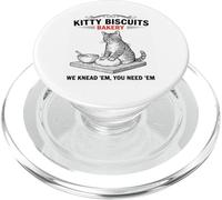 Kitty Biscuits Bakery We Knead Em Cat Lovers Design PopSockets PopGrip for MagSafe