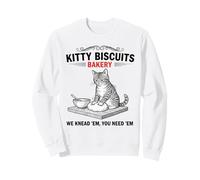 Kitty Biscuits Bakery We Knead Em Cat Lovers Design Sweatshirt