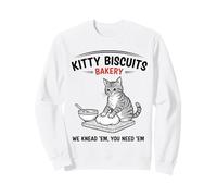 Kitty Biscuits Bakery We Knead Em Cat Lovers Design Sweatshirt