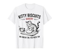 Kitty Biscuits Bakery We Knead Em Cat Lovers Design T-Shirt