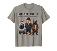 Kitty Cat Cartel - Funny Mafia Cats with Attitude Design T-Shirt