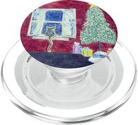 Kitty Cat Christmas Holiday Cheer PopSockets PopGrip for MagSafe