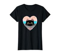 Kitty Cat Face Lovers For Women with a Vintage Heart T-Shirt