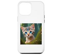 Kitty Cat Kitten Blue Eyes Fairy Tail in Green Wonderland Case for iPhone 12 Pro Max