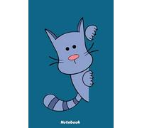 Kitty Cat Leaning Out Notebook: 6x9 120 Pages, Ruled Notebook, Journal, Daily Diary, Organizer, Planner