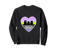 Kitty Cat Lovers with a Heart For Women Sweatshirt