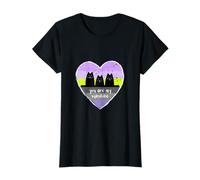 Kitty Cat Lovers with a Heart For Women T-Shirt