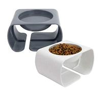 Kitty City Raised Cat Food Bowl Collection/Stress Free Pet Feeder and Waterer and Slow Feed Bowls