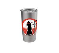 Kitty Combat Master Jiu Jitsu Ninja and Martial Artist Stainless Steel Insulated Tumbler