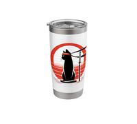 Kitty Combat Master Jiu Jitsu Ninja and Martial Artist Stainless Steel Insulated Tumbler