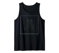 Kitty Commit President Cute Cat Lover Tank Top, Men, Black, S