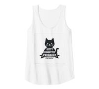 Kitty Commit President Cute Cat Lover Tank Top, Women, White, S