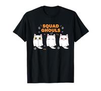 Kitty Ghouls Ghost Cat Funny Halloween Cat Squad Gifts T-Shirt