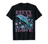 KITTY HAWK NC DOLPHIN LOVER COLORFUL BEACH SOUVENIR T-Shirt