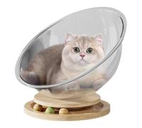 Kitty Hideaway - Cat Perch, Cozy Bed | Adorable Freestanding Small Cat House, Compact Space Cat Bed Pet Supplies, Easy to Clean and Stable Activity Center Cat Furniture, for Small Cats and