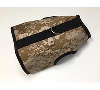Kitty Holster Cat Harness - Secure Cat Harness for Walking, Soft Cotton Cat Accessories, Comfortable Fit, Strong Hook-and-Loop Closure, Made in USA - Desert Tan Camo, S/M