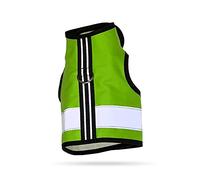 Kitty Holster Reflective Cat Harness, High Visibility Cat Vest for Day & Night, Safe, Breathable and Washable Cotton, Ideal for Walking & Travel, Loud Lime, XS
