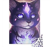 Kitty Magic Jigsaw Puzzles Puzzles for Adults Kids. 1000 Piece Whimsical Challenge Toy Educational Game Home Decoration for Educational Games Gifts 1000pcs (75x50cm)
