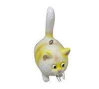 Kitty Miniature Sculpture Cat Figurines Home Decoration Original Art Resin Desktop Ornament Expressive Figures for Children and Cat Enthusiasts (A, A)