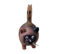 Kitty Miniature Sculpture Cat Figurines Home Decoration Original Art Resin Desktop Ornament Expressive Figures for Children and Cat Enthusiasts (F, A)
