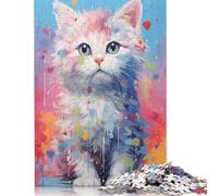 Kitty No9 Jigsaw Puzzles Puzzle for Adults Kids. 1000 Pieces Great Gifts Challenge Toy Educational Game Home Decoration for Adults& Kids Age 14 Years Up 1000pcs (38x26cm)