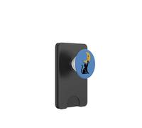 Kitty Playing With The Moon Cute Cat Lover Dreamy Night Sky PopSockets PopWallet for MagSafe