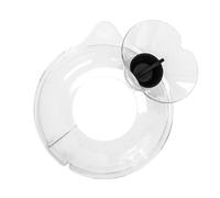 Kitty Professional Splash Guard compatible with Kitchen Aid 6.6 and 6.9 litre mixing bowl stand mixer: with pouring window and dust-proof plug