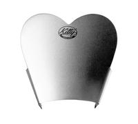 Kitty Professional stainless steel heart-shaped Pouring Chute for stand mixer compatible with Kitchen Aid stainless steel mixing bowl - easy filling of ingredients