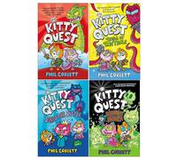 Kitty Quest Series 4 Books Collection Set by Phil Corbett (Kitty Quest, Trial by Tentacle, Sinister Sister & Phantom Frenzy)