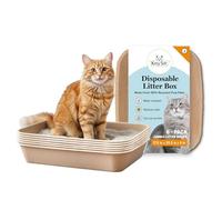 Kitty Sift (6-Pack) Disposable Cat Litter Box, Sustainable, Clean - Jumbo, 6-Pack