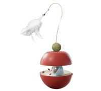 Kitty Snack Rolling Gadget - Mechanical Snack Release Ball, Active Feeding Challenge Ball, Pet Behavior Enrichment Unit | Stress Reducing Feeding Control Game
