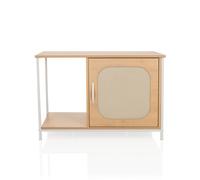 KITTYHOME 1 - Cat house White/Beech