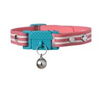 Kittyrama Cat Collar with Bell. As Seen in VOGUE. Breakaway, Quick Release, Hypoallergenic, Vet Approved. Lightweight Kitten Collar. Soft & Comfy. Bermuda
