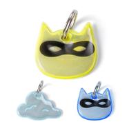 Kittyrama Reflective Cat Charm Collection - Yellow Ninja, Cloud & Blue Ninja Safety Cat Tags