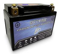 KITTYROC 12V Lithium Motorcycle Battery 4Ah 300A,Hollow terminal LiFePO4 Battery with Smart BMS, Replacement ATV, UTV, Motorcycle, 4 Wheeler, Tractor, Scooter， Lawn Mower, Jet Ski, Snowmobile