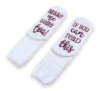 kitudaty Gifts for Her - Funny “If You Can Read This Bring Me Some Tea!” Warm Funny Socks Great Gifts For Women Wife Hostess Housewarming Novelty Romantic Birthday Present Tea