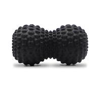 KITWILD Peanut Massage Ball, Double Lacrosse Massage Roller Ball for Deep Tissue Muscle Massage, Physical Therapy, Myofascial Release, Trigger Points, Muscle Knots, and Yoga Therapy (Black)