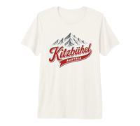 Kitzbühel Austria Mountain Ski Resort Retro Alps Graphic Premium T-Shirt