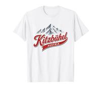 Kitzbühel Austria Mountain Ski Resort Retro Alps Graphic T-Shirt