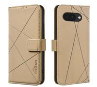 Kitzomi Wallet Case for Google Pixel 10a 2026, PU Leather Flip Design Stand Cover with Card Slots, RFID Blocking, Full Body Protective Phone Case, Beige