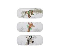 KIUB Hard Glasses Case - Giraffe Eating Her Grass Quietly, white, M